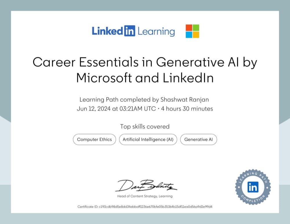 Career Essentials in Generative AI