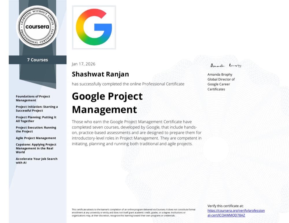 Google Project Management